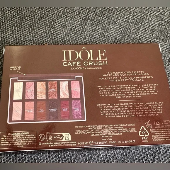 Lancôme Idôle Café Crush Eyeshadow Palette – Sheika Daley Collaboration (NIB) - Picture 4 of 6